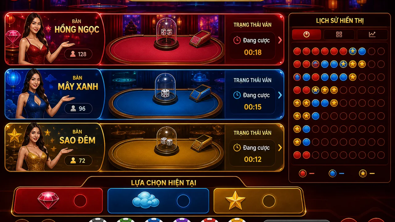 Bốn lớp quan sát bàn trực tiếp: cách đọc casino 99win từng bước